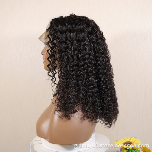 Wholesale price High Quality Human Hair T Part Lace Front water wave Wigs  Frontal Wigs Hot Selling T part lace closure wigs